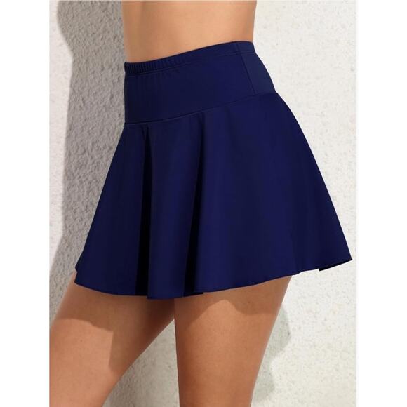 Septangle Blue Navy Swim Bottom Skirt Size 20 NWT - Picture 1 of 7